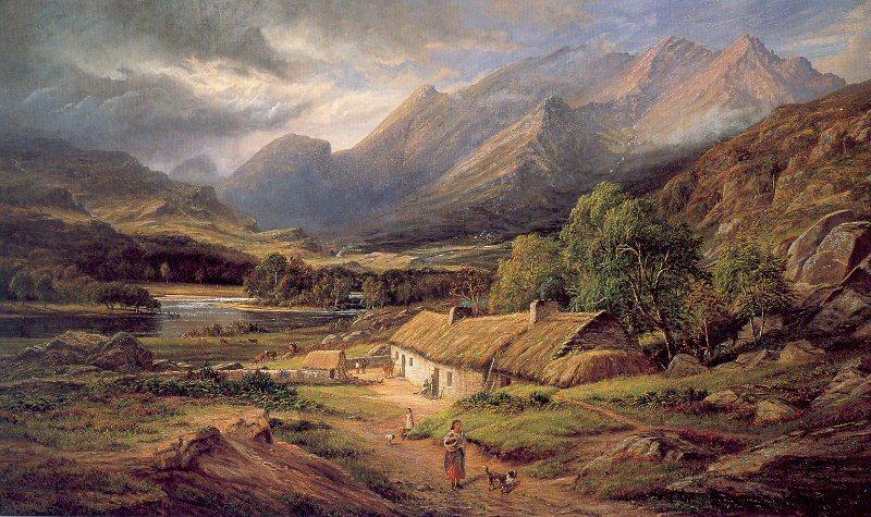 Marquis, James Richard Sunshine and Showers- At Home in Killarney oil painting image